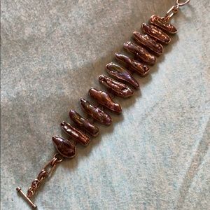 Sterling silver shell bracelet